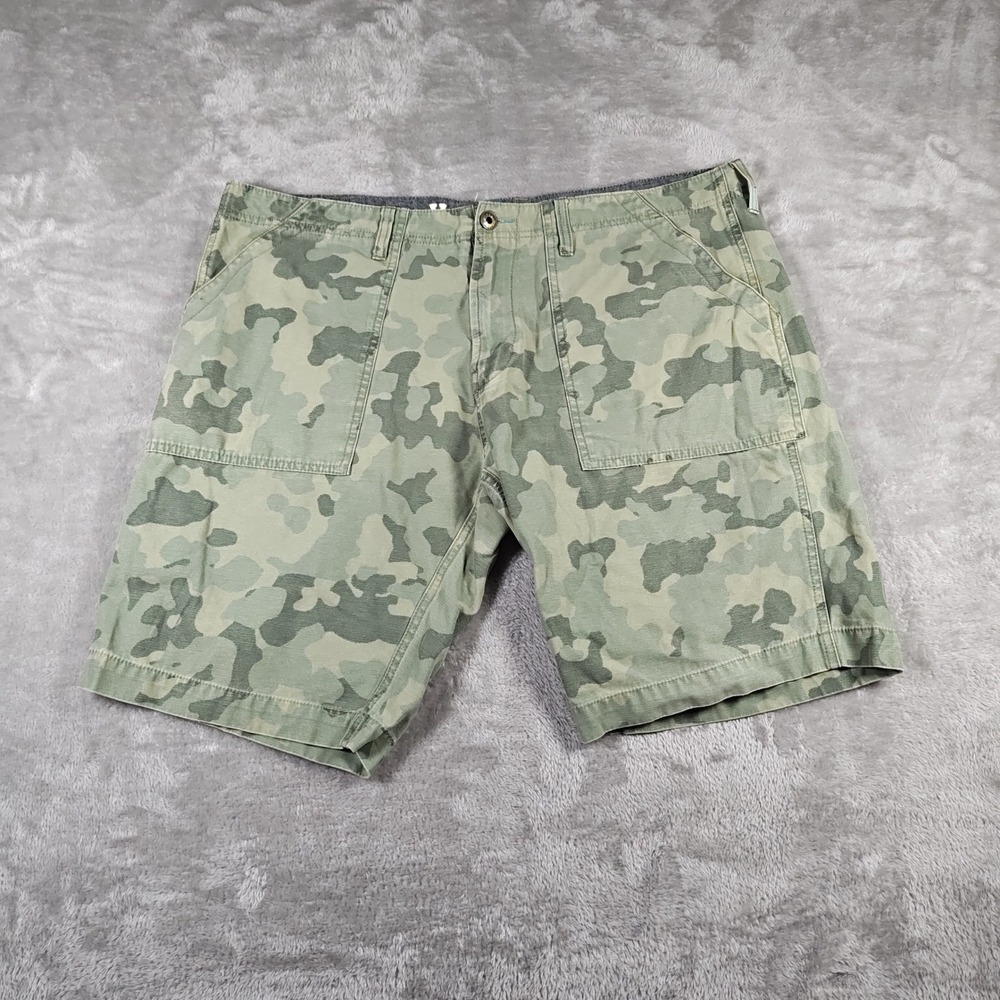 Vissla Shorts Mens 36 Green Camouflage Cotton Blend Utility Surf Skater
